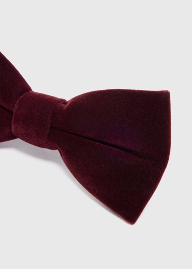 Taylor & Wright Wine Velvet Bow Tie