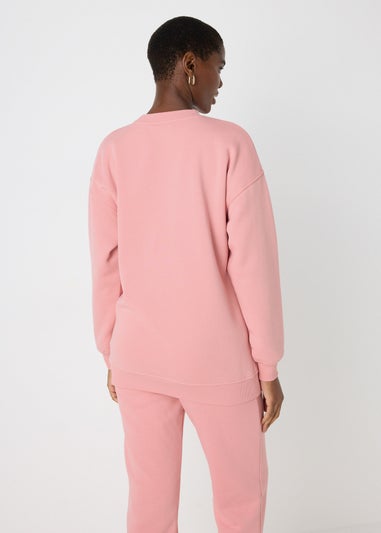 Pink Longline Sweatshirt