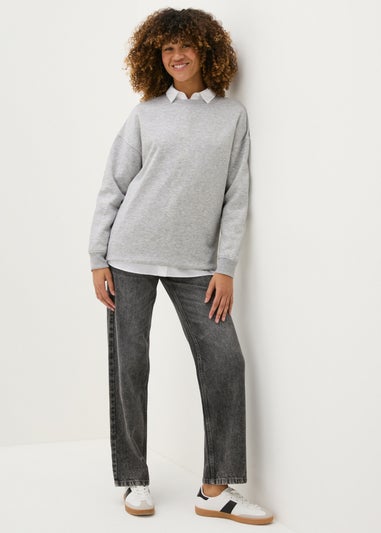 Grey Longline Sweatshirt