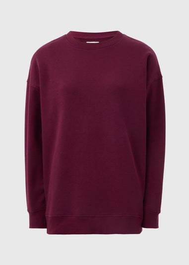 Burgundy Longline Sweatshirt