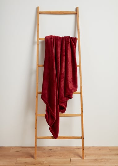 Red Plain Throw (130cm x 150cm)