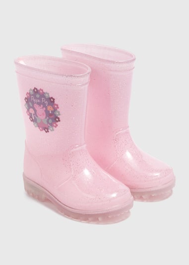 Peppa Pig Pink Light Up Wellies (4-12yrs)