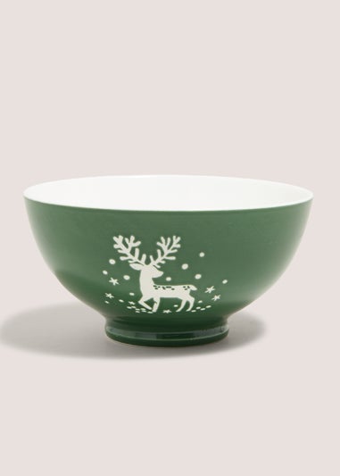 Winter Poem Green Tree Bowl