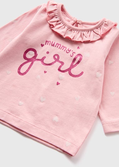 Baby Pink Mummy's Girl T-Shirt (Newborn-23mths)