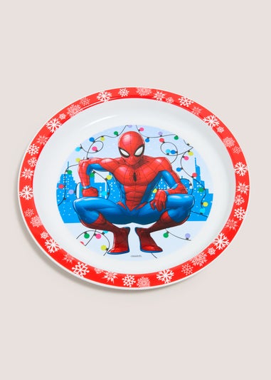 Christmas Spiderman Plate