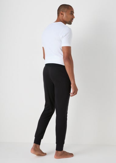 Black Thermal Long Jogging Bottoms