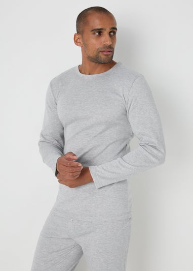 Grey Long Sleeve Thermal T-Shirt