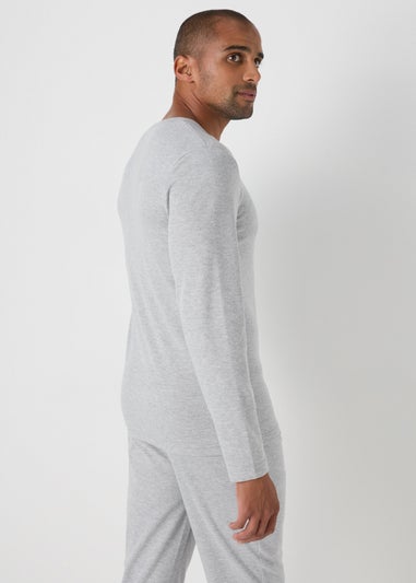 Grey Long Sleeve Thermal T-Shirt