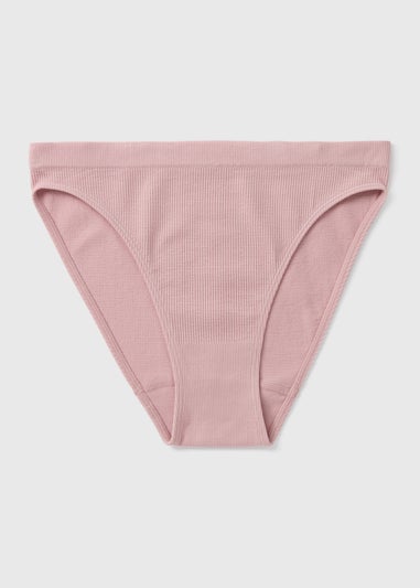 Pink Seamless High Leg Knickers