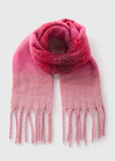 Pink Ombre Brushed Scarf