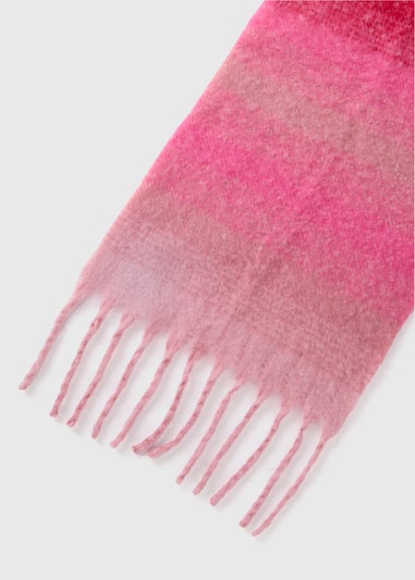 Pink Ombre Brushed Scarf