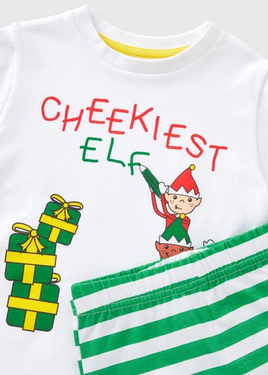 Boys Green Elf Top & Bottoms Pyjama Set (1-7yrs)