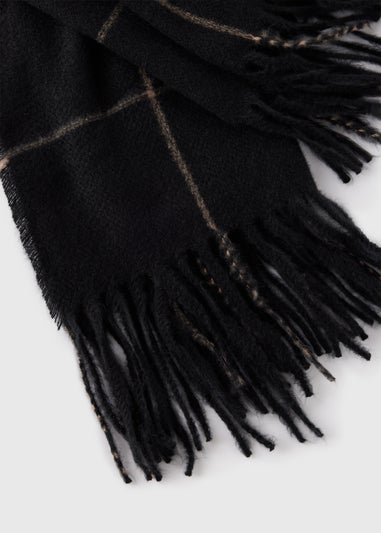 Black Check Scarf