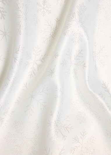 White Snowflake Tablecloth