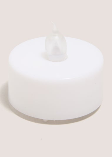 6 Pack White LED Tealights (7.6cm x 8cm x 11.5cm)