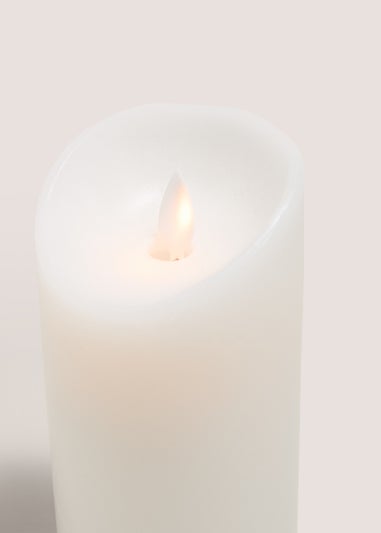 White LED Pillar Candle