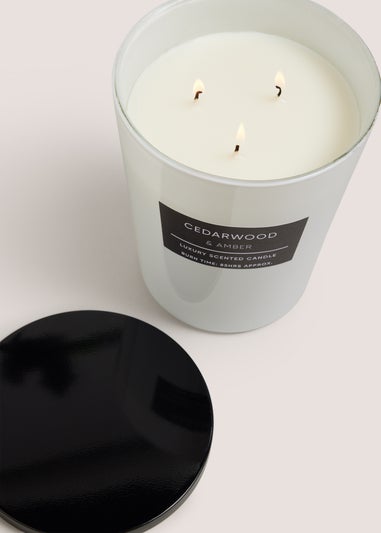 Amber & Cedarwood Elegance Large Candle