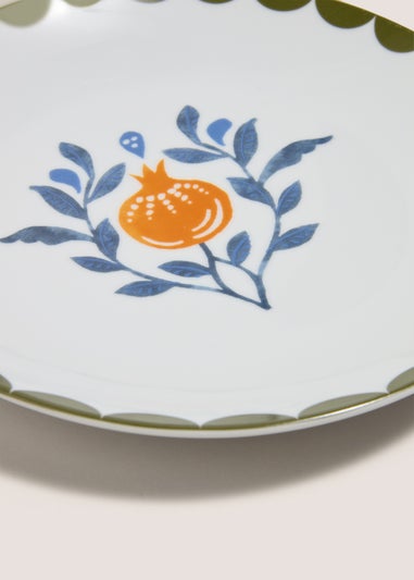 Folk Harvest Side Plate (14x10x9.4cm)