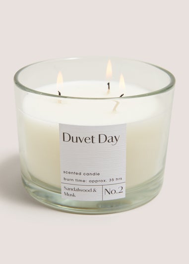 White Duvet Day Candle