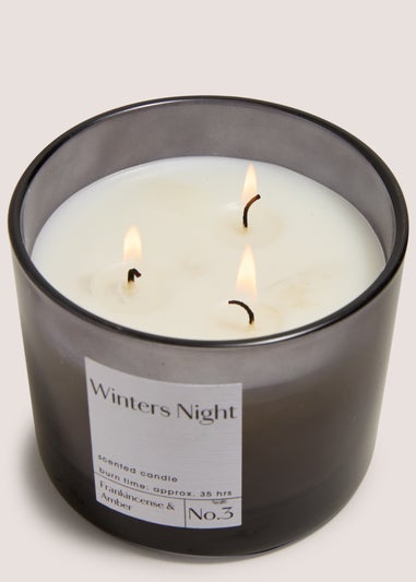 Black Winters Night Candle