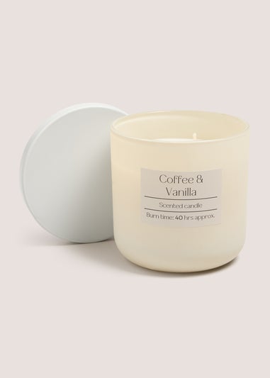 Coffee & Vanilla Scented Jar Candle