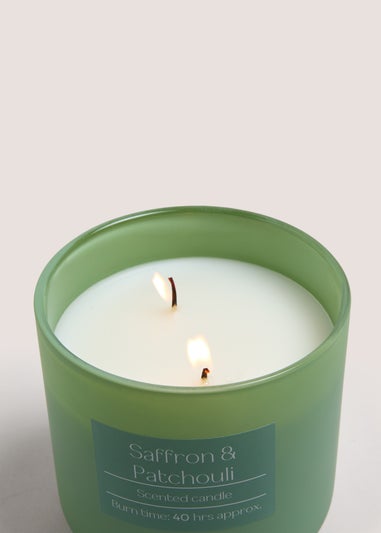 Saffron & Patchouli Scented Jar Candle