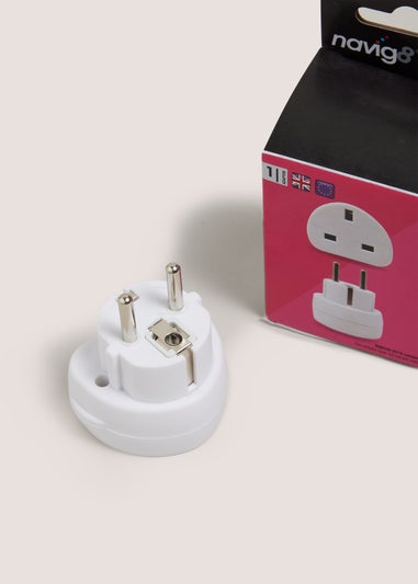 Navig8 UK to EU Travel Adapter