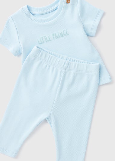 Baby Blue Prince Top and Leggings Set (Newborn-23mths)