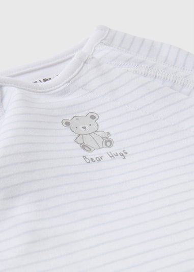 Prem Baby Grey Stripe Sleepsuit (3-4lb)