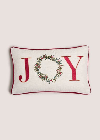 Joy Embroidered Cushion