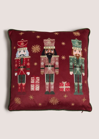 Christmas Red Nutcracker Cushion