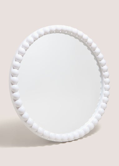 White Bobble Mirror