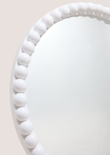 White Bobble Mirror