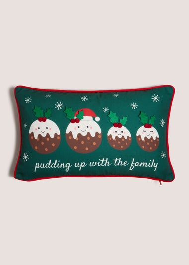 Green Family Pudding Cushion