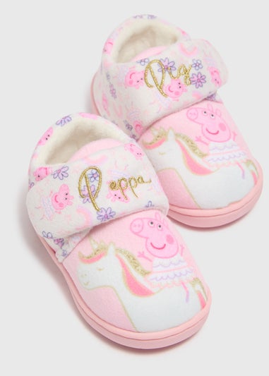 Peppa Pig Kids Pink Peppa Cupsole Slippers (Younger 4-12)