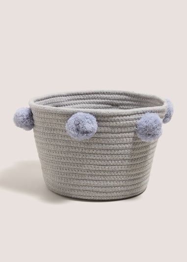 Grey Rope Storage Basket