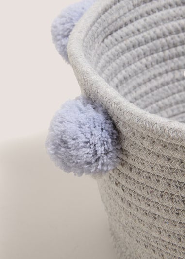 Grey Rope Storage Basket