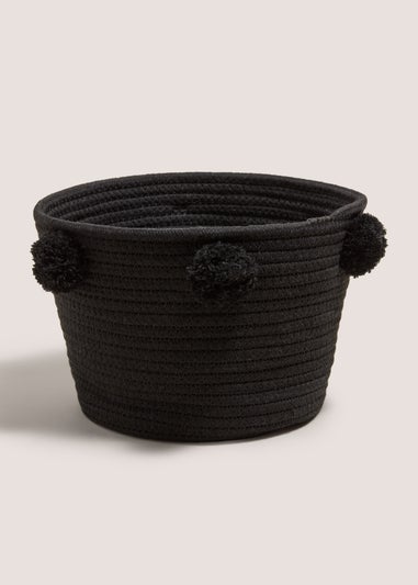 Black Rope Storage Basket