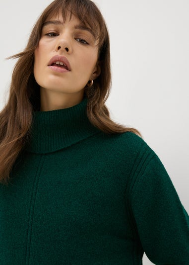 Et Vous Green Roll Neck Jumper