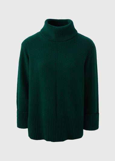 Et Vous Green Roll Neck Jumper