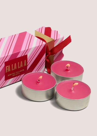 Pink Joyful Cracker Tealights