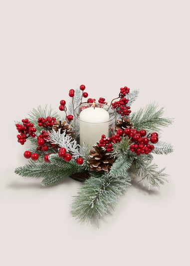 Winter Poem Wreath Candle Holder