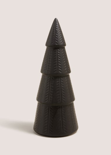 Black Ceramic Tree Ornament