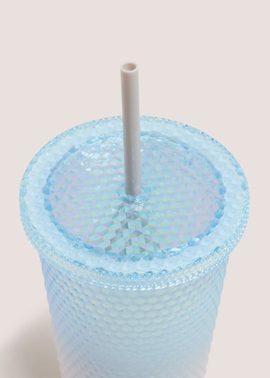 Light Blue Ombre Studded Tumbler