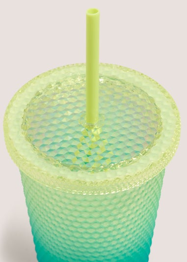 Teal Ombre Studded Tumbler