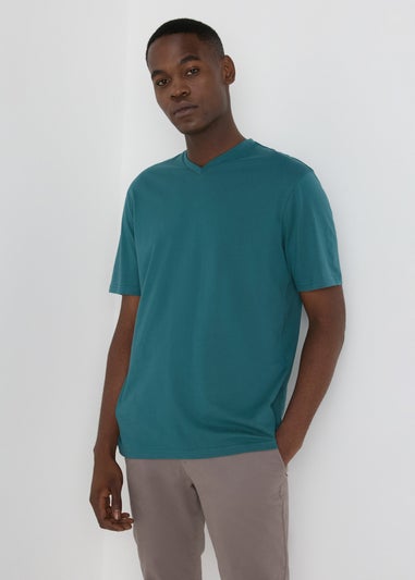 Teal Essential V-Neck T-Shirt