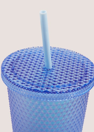 Dark Blue Ombre Studded Tumbler