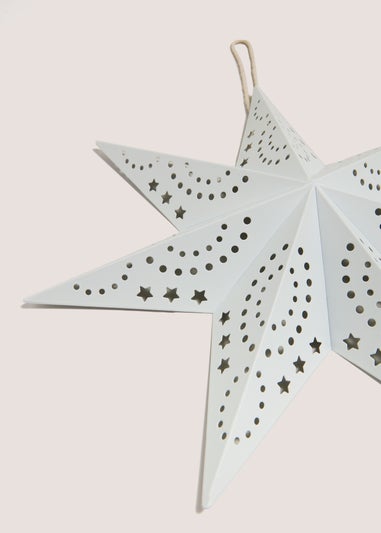 White Large Hanging Star