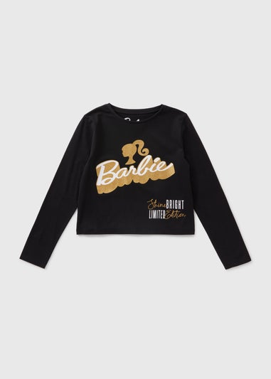 Barbie Kids Black Long Sleeve Top (4-13yrs)