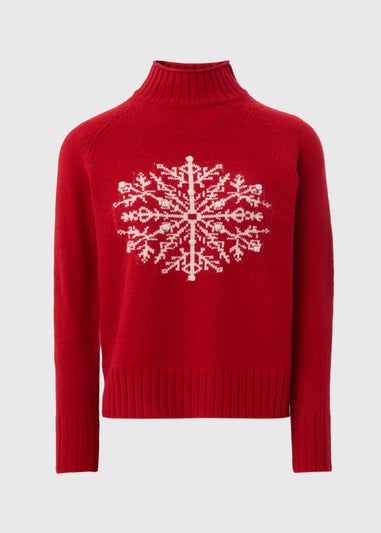 Red Snowflake Jumper